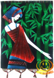 [云南部落]蜡染画 蜡染画壁挂 民族工艺品 家居装饰画 美女