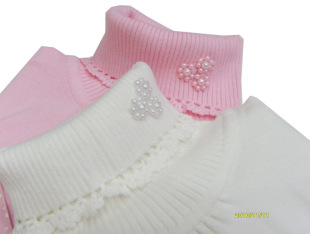 两件包邮新款线衫毛衣线衣女童针织衫全棉高领