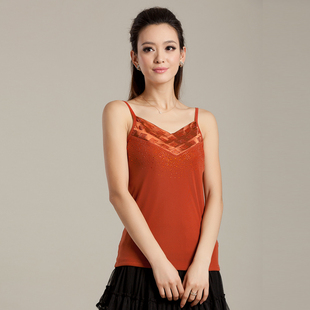  大码胖mm 大码女装 真丝缎面吊带背心 打底 加大码雪纺 吊带夏季