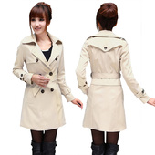 2012 spring new Korean Women yards long paragraph Slim temperament the windbreaker female spring Jacket