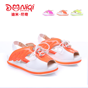  天猫宝宝季跨店满减女童凉鞋 儿童凉鞋 女大童鱼嘴凉鞋正品包邮