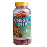 现货美国L'il Critters熊宝宝小熊糖Omega3 DHA鱼油180粒13年11月