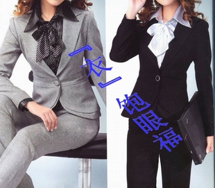超值<em>职业</em>套装 新款修身一扣长袖<em>女子职业装</em> 气