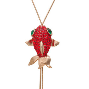 鱼钻毛衣链复古...