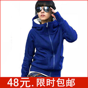  包邮#秋冬女装新品抓绒加厚女士秋冬新款大码长款卫衣女韩版