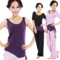 梵歌纳正品韩版瑜伽服套装春夏女大码莫代尔瑜珈服三件套特价包邮