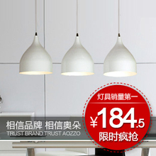 M【奥朵】简约现代时尚吊灯餐厅灯楼梯吧台创意灯具铁艺3头30084