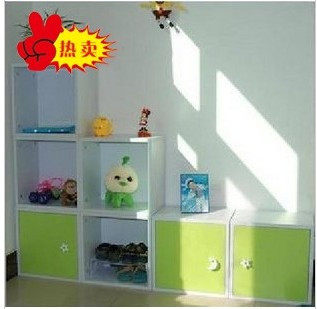 柜子 储物柜 带门书架 桌上书柜/书架书橱储物柜小柜子自由组合柜