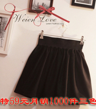 2011冬季半身裙子打底裙毛呢短裙秋冬裙高腰裙蓬蓬裙百褶裙毛呢裙