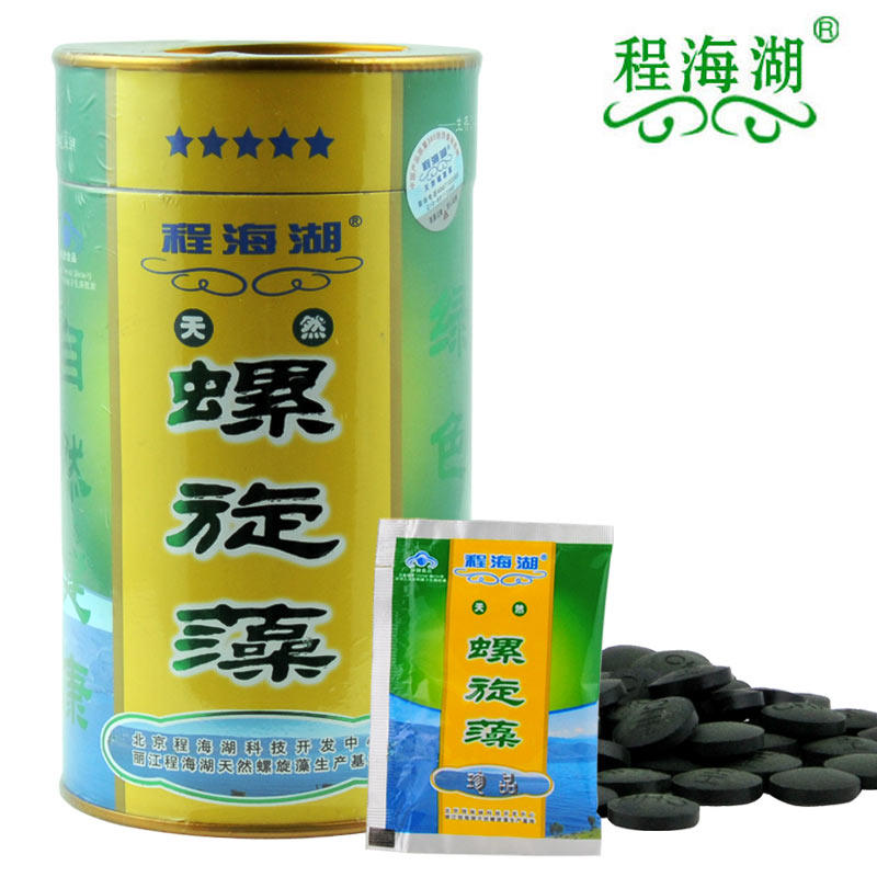 程海湖 螺旋藻 600片 官网正品 程海湖牌天然螺旋藻片 买1送2