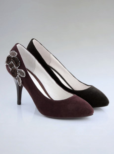 Dream ba Sally shoes elegant set auger side take  sheep skin high-heeled shoes 038611155