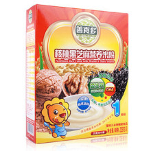 【双冠】善食多核桃黑芝麻营养米粉 初期-36个月 添加DHA+益生元