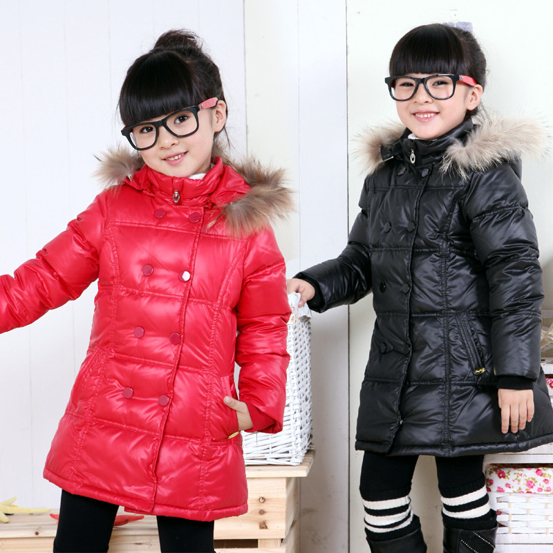宾果熊专柜 儿童羽绒服 时尚女中大童羽绒服 清仓促销有大礼