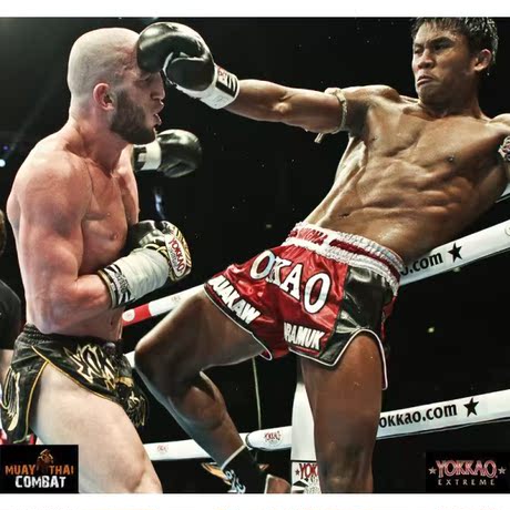 <em>播求</em>代言 泰国yokkao泰拳<em>短裤</em> 拳击裤 黑色 红