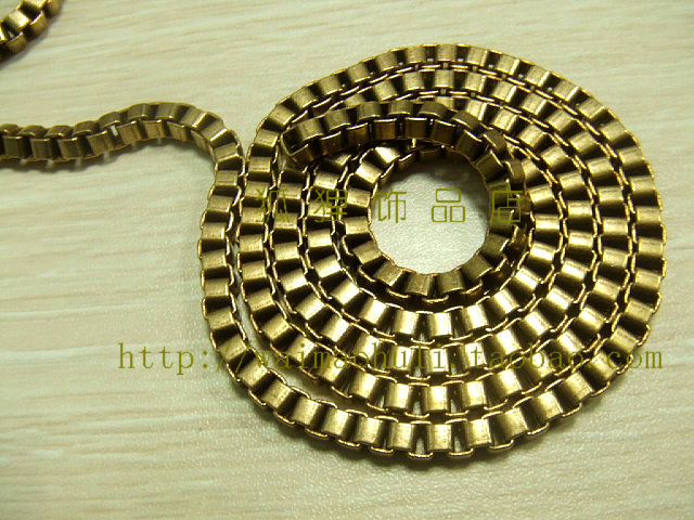Promotion width 5MM Box Pure copper chain chain high-grade Bag key DIY Accessoriesin the Accessories/Fashion Jewelry, DIY Fitting , Chain category - from Buy2taobao.com to provide professional Taobao agent buy service