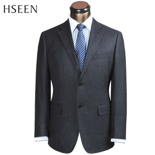  HSEEN韩臣 新款 男士羊毛正装套装 商务正装西服 HS8328