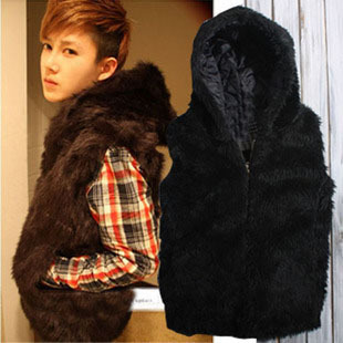 毛毛男<em>马甲</em>韩版潮男潮休闲棉<em>背心男装马甲秋</em>冬