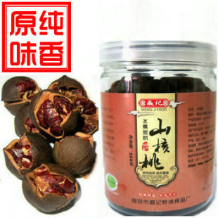  盛记手剥大籽临安山核桃新货原味罐装250克杭州特产小核桃