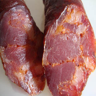  四川香肠腊肉 腊肠烟熏麻辣纯肉1:9瘦香辣肠/猪肉红肠脯 1斤包邮