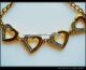 香港购回 日韩进口 心型手链 时尚捷克水钻 超质感金色