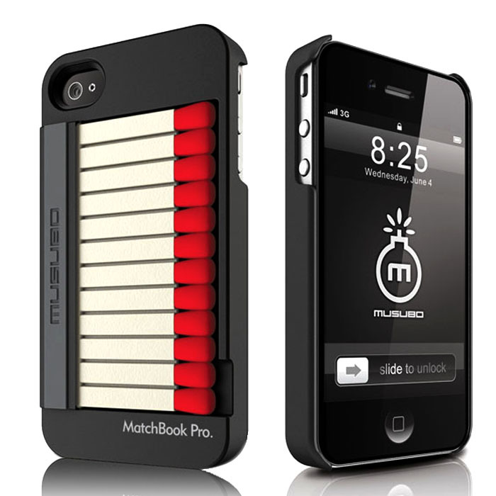 复古火柴盒 iphone4外壳 苹果4S手机壳 支架保护套 创意手机套壳