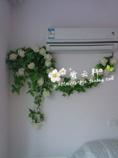  特价 空调水管暖气管装饰 仿真花假花装饰 花 玫瑰花藤批发