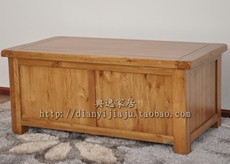 короб 山东欧式毛毯棉被床尾箱 纯实橡木储物家具 出口厂家正品特价直销 Yongyi decorated