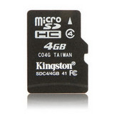 金士顿 4G TF卡 microSD卡 手机内存卡存储卡class4 正品特价包邮