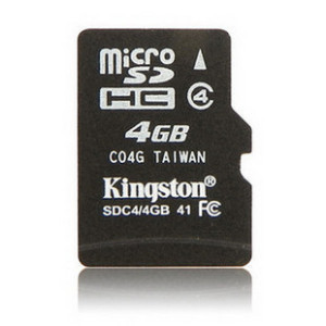 金士顿 4G TF卡 microSD卡 手机内存卡存储卡class4 正品特价包邮