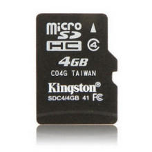 金士顿 TF卡 microSD卡 4G class4 手机内存卡存储卡 送卡套 包邮