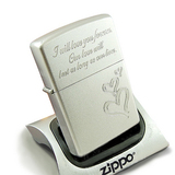 zippo打火机经典烙双刻-爱之红心 特价商品