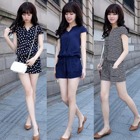 连身<em>衣</em>裤女<em>短裤</em>2014夏季新款女装大码胖mm韩