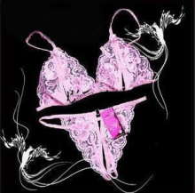 2010新款情趣内衣 超柔蕾丝三点内衣+内裤特价6元特价 开乳三点