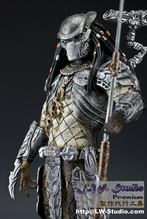 w.studio 1/6 avp 古代铁血战士 gk手办 涂装完成品