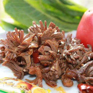  川味私房菜独家秘制麻辣鸭肫切花（花状）麻辣小吃散装真空特色菜