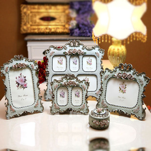 欧式树脂相框手绘画框装饰摆件，4567810寸结婚送礼家居像框