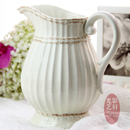 光影艺轩 陶瓷花瓶花器热卖新古典欧式螺纹花插 家居工艺 水笙