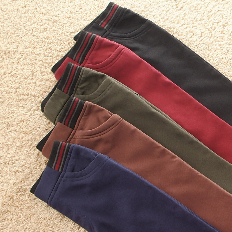 中腰弹力小脚裤...