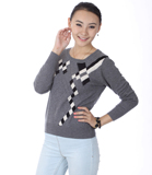 庆元旦限时特价79元【yumi】11.26大<em>菱形毛衣</em>