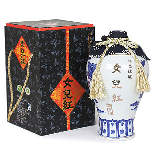  绍兴黄酒 女儿红十年陈精品1000ml青花瓷系列
