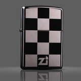 包邮 原装专柜正品 芝宝 zippo 打火机 黑冰格子