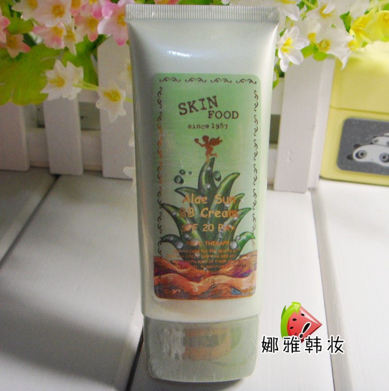 skinfood/skin food芦荟防晒BB霜 韩国专柜正品代购裸妆 假一罚十