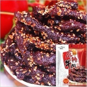  特价了！蜀道香 天椒麻辣牛肉干100g 四川特产 舌尖上的中国味道