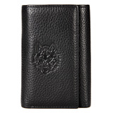七匹狼 钥匙包 男 卡包 竖款 黑色 牛皮 新品 QY1H283
