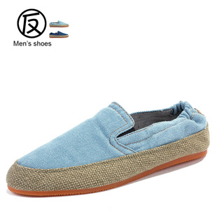  夏季正品男鞋子特价轻便男士休闲鞋情侣帆布鞋女韩版透气半拖潮鞋