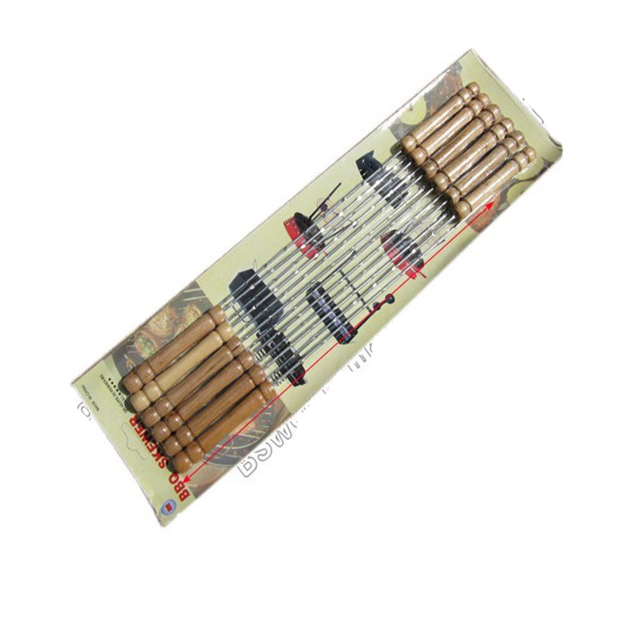 烧烤炉/烧烤架户外用品--木柄烧烤针.烧烤工具(12根大包装)|ruв категории открытый/альпинизм/в поход/Поездки товаров, плита/посуда/мангалы товаров, барбекю аксессуары, барбекю игла - от Buy2taobao.com для оказания профессиональной услуги покупки агента Taobao