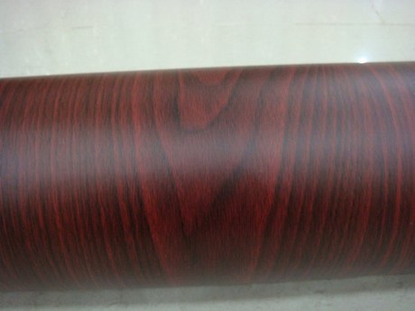 60公分宽深红胡桃自粘墙纸 木纹纸 家具贴 PV