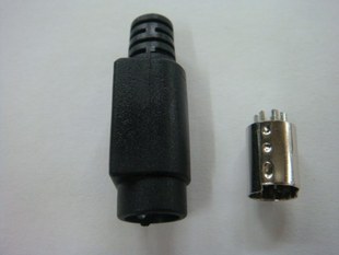 优质 RS232控制线接头 RS232 串口圆头8针 焊