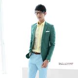 花样年华 好男绚丽多彩 小方领修身一粒扣小西装 404-X59