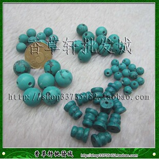  DIY配件批发6 8 10 12 MM绿松石三通佛头 佛塔 串佛珠用 0091